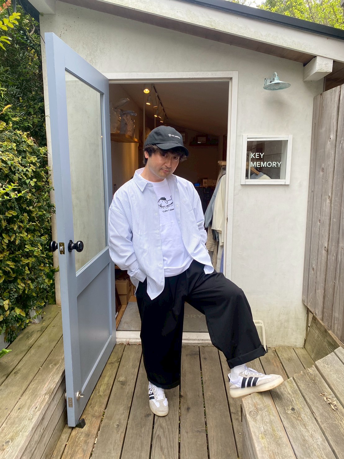 Snap button shirt WH×BL│KEYMEMORY鎌倉KEYMEMORY BLOG | 鎌倉長谷