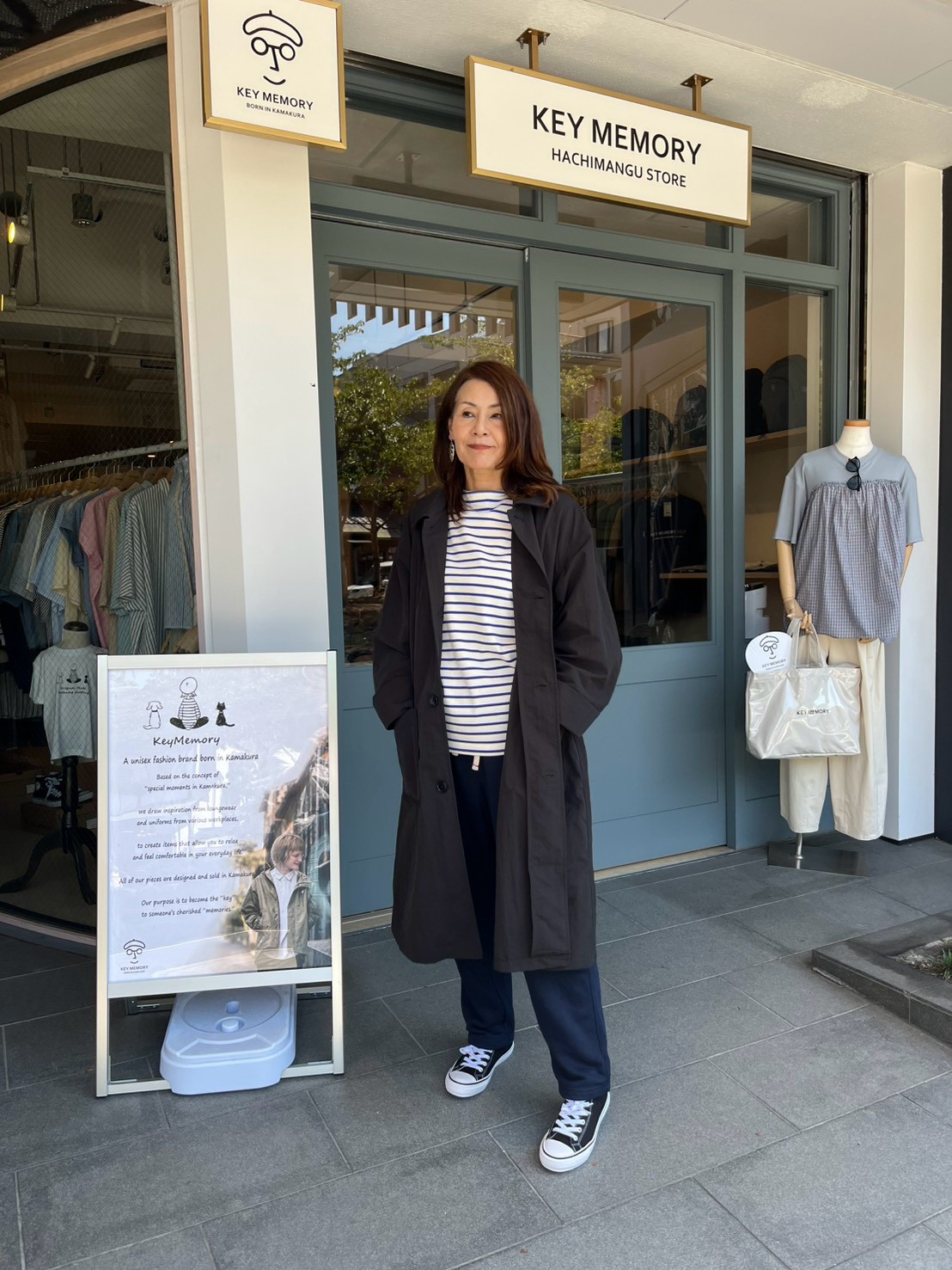 Nylon soutien collar coat BLACK│KEYMEMORY鎌倉KEYMEMORY BLOG